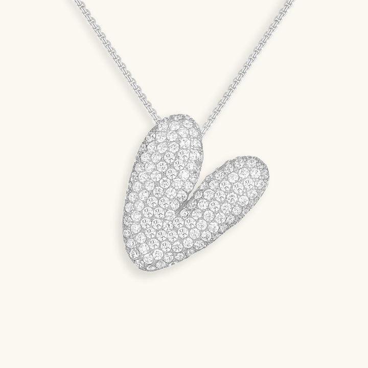 Zara Initial Diamant Halskette