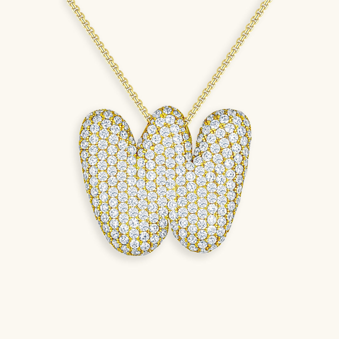 Zara Initial Diamant Halskette