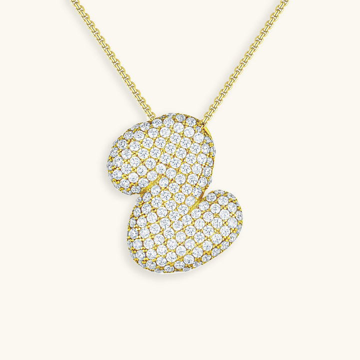 Zara Initial Diamant Halskette