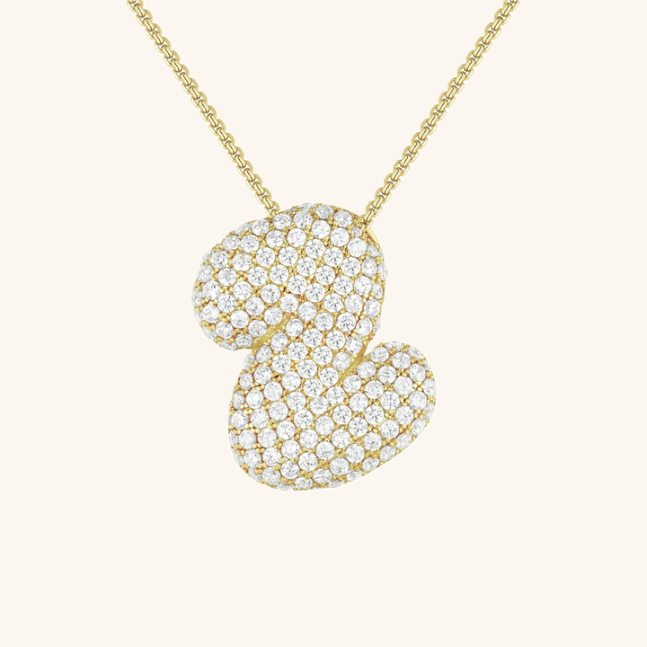 Zara Initial Diamant Halskette