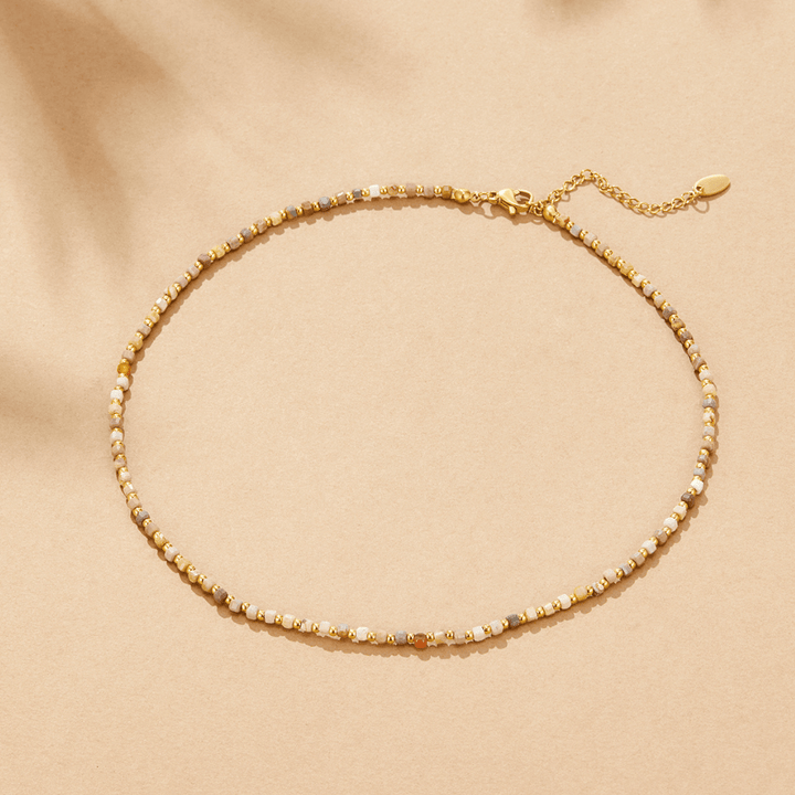 Alashan Stein Perlen Halskette