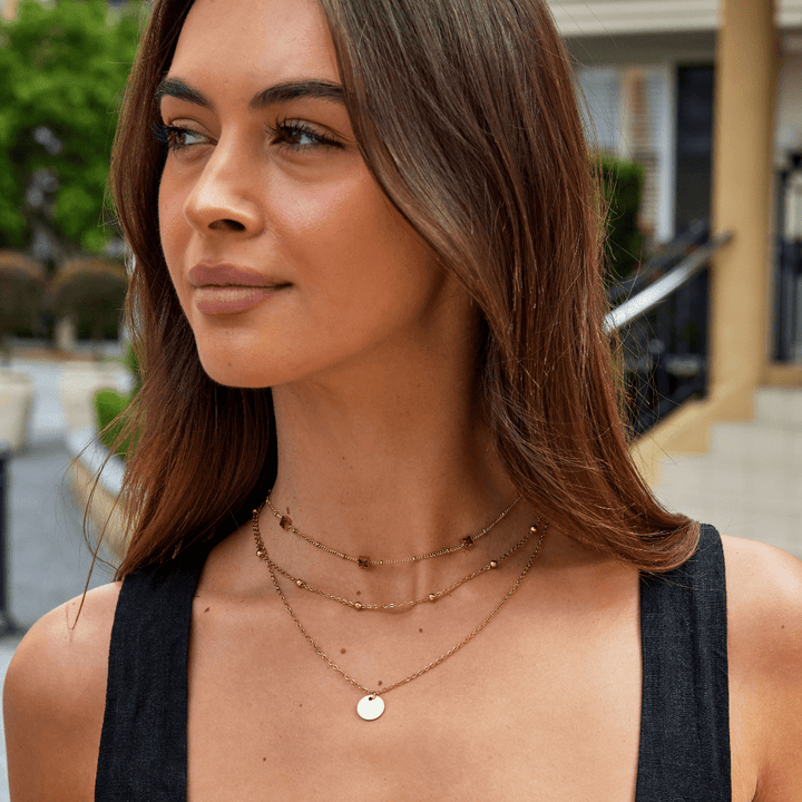 Alberta Rote Kristallkette