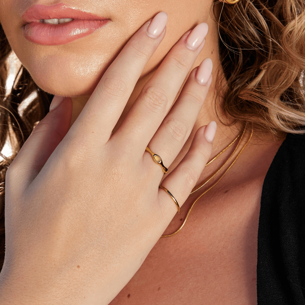 Amalfi Wave Goldring