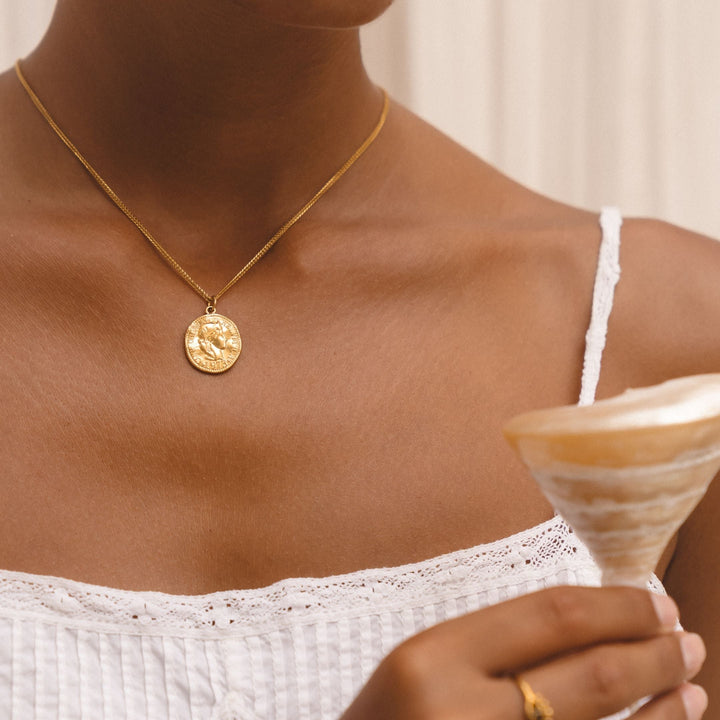 Antike Münz-Halskette