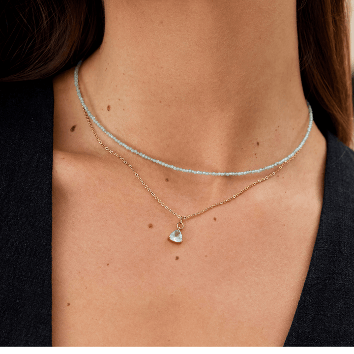 Apatit Perlenhalskette