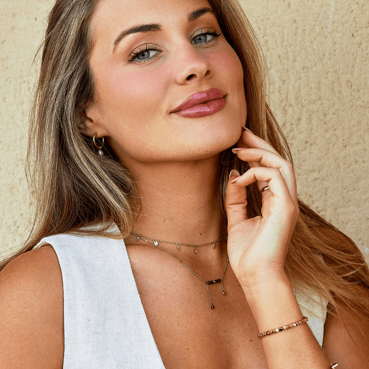 Arizona Grüner Perlen Quaste Halskette