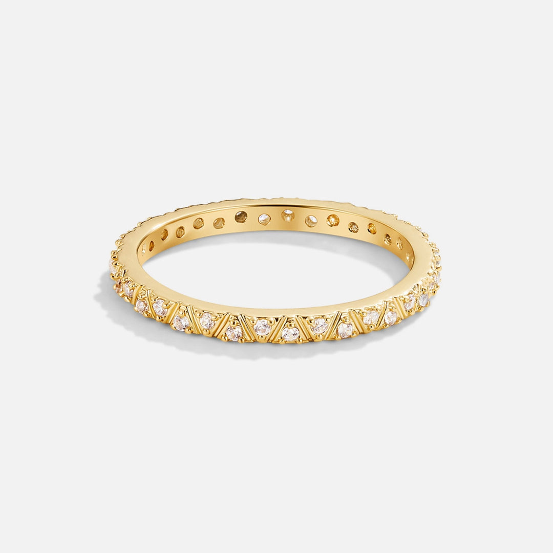 Arquette Gold- und Kristallbandring