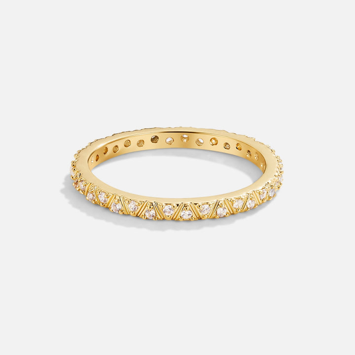 Arquette Gold- und Kristallbandring