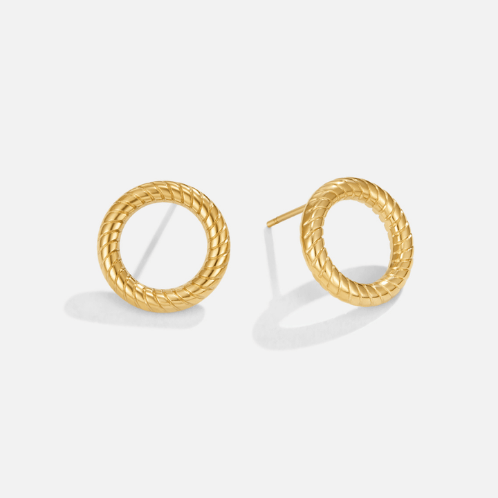 Avery Gold Runde Ohrringe