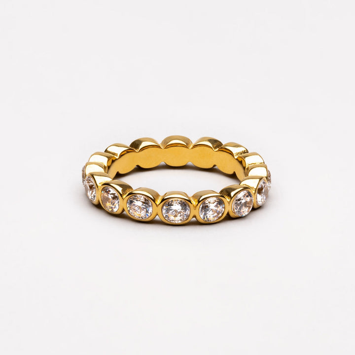 Perlenbesetzter Funkelring