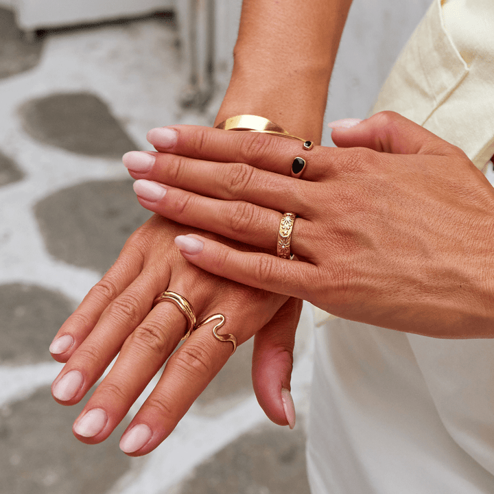 Schwarzer Sahara Wickelring