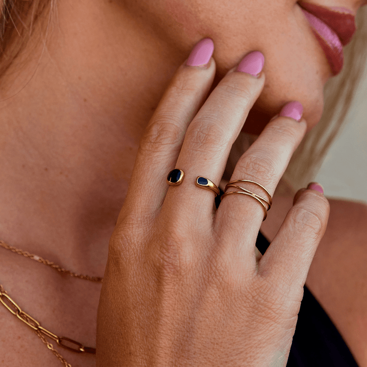 Schwarzer Sahara Wickelring