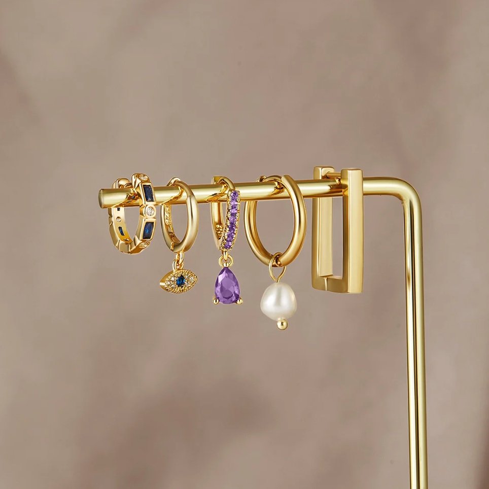 Blaue böse Augen Ohrringe