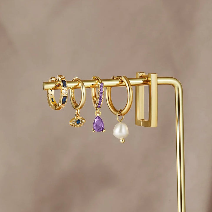 Blaue böse Augen Ohrringe