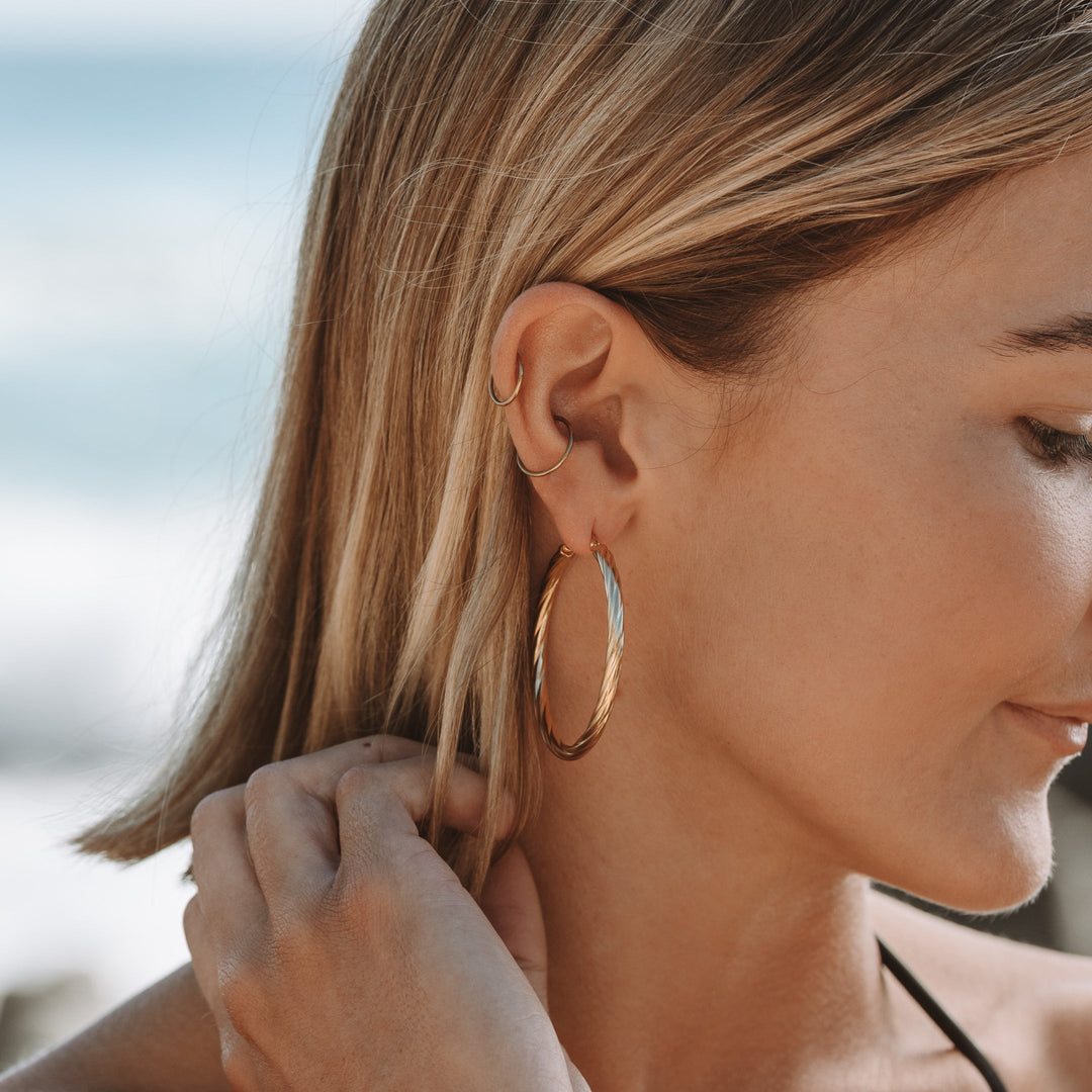 Schicke Verdrehte Creolen