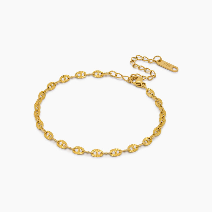 Boldes Pailletten-Kettenarmband