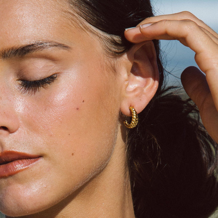 Croissant Hoop Ohrringe