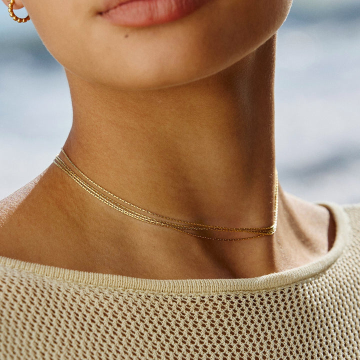 "Riviera" Geschichtete Choker