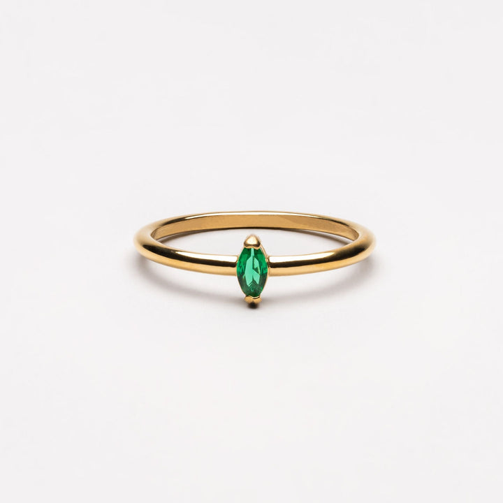 Zierlicher Smaragd-Ring