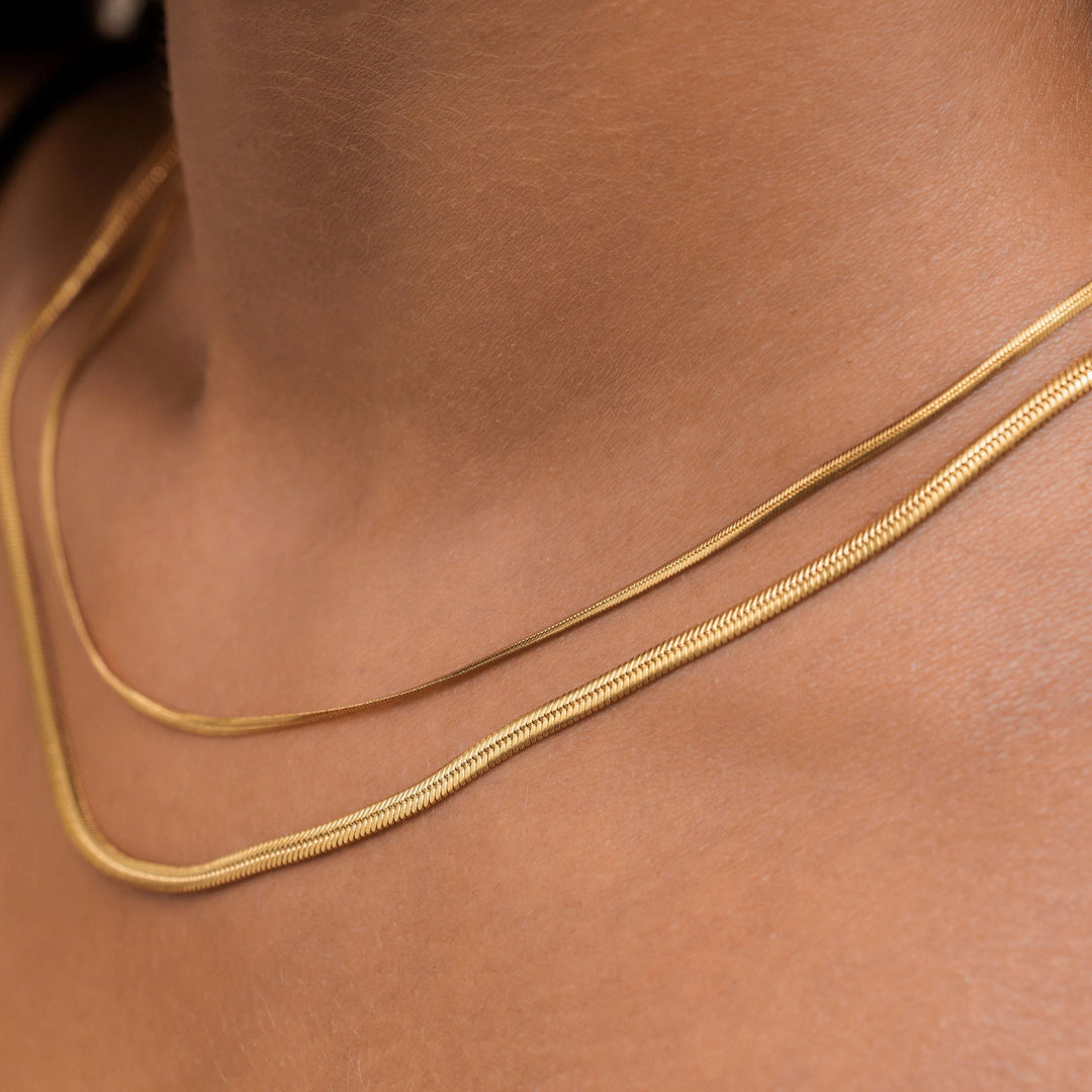 Doppelter Fischgrätenhalsreif