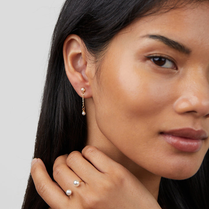 Durya Doppelperlen Wickelring