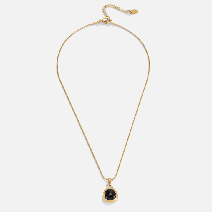 Ebony Black Pearl Anhänger Halskette
