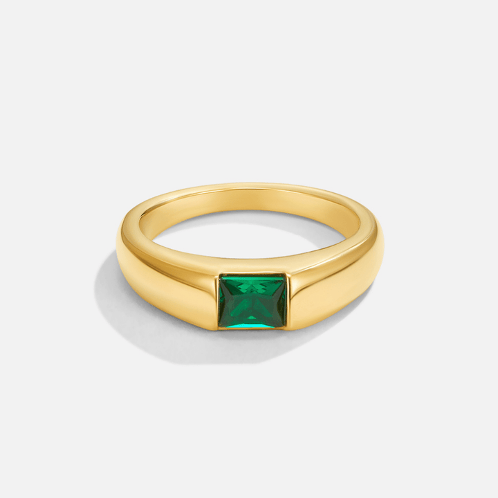 Ember Gold & Smaragd Ring