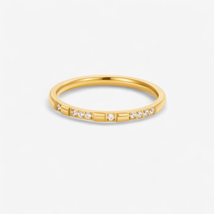 Emery Kristall- und Goldring