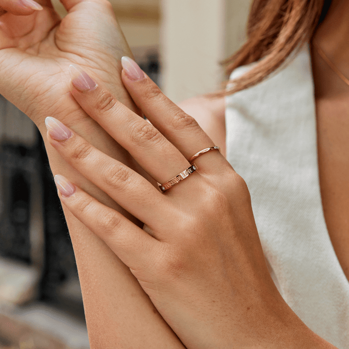 Ewige Liebe Kristall Goldring