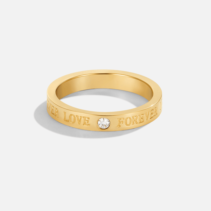 Ewige Liebe Kristall Goldring