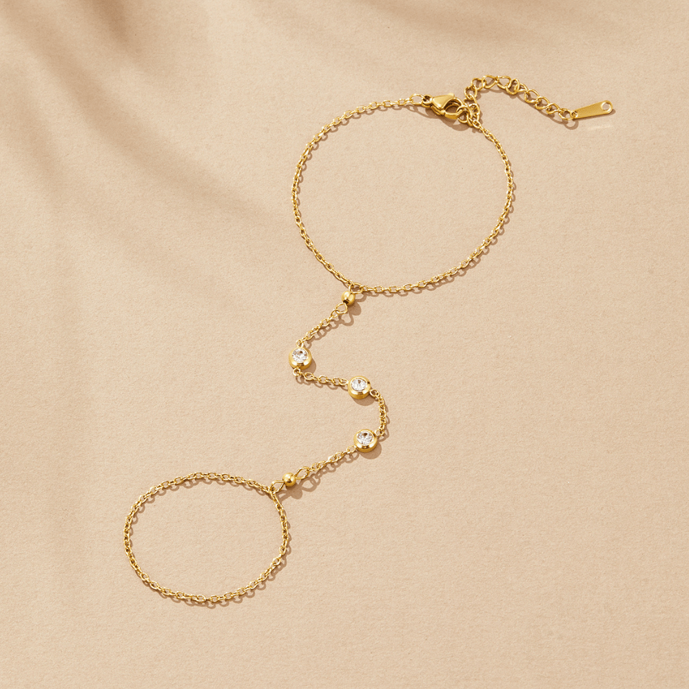 Freya Kristall Handkette Armband