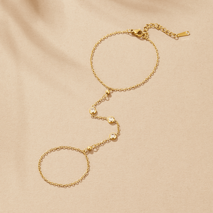 Freya Kristall Handkette Armband