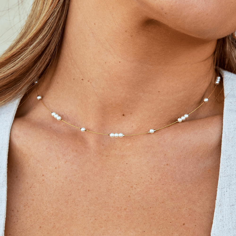 Gigi Perlen Choker Halskette
