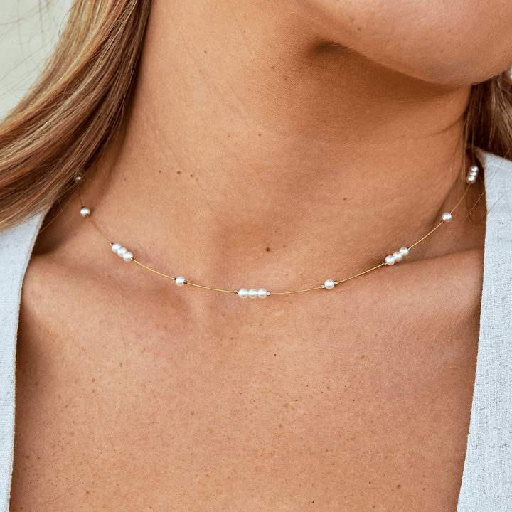 Gigi Perlen Choker Halskette