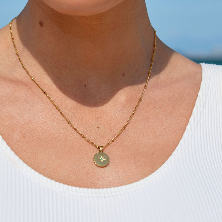 Kompass Halskette