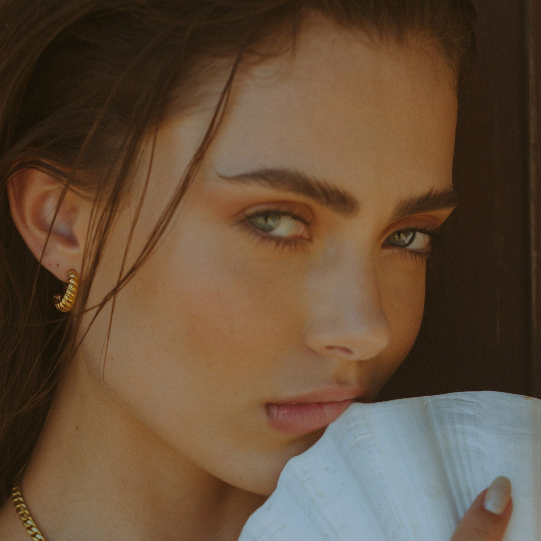 Croissant Hoop Ohrringe