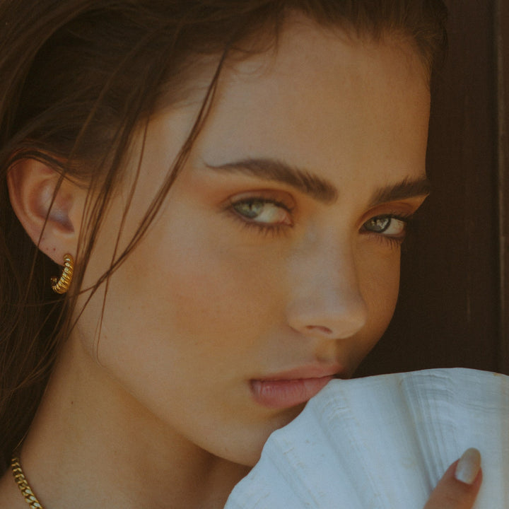 Croissant Hoop Ohrringe