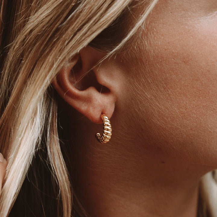 Croissant Hoop Ohrringe