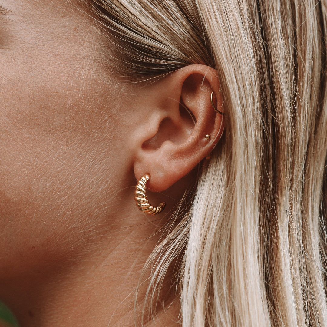 Croissant Hoop Ohrringe