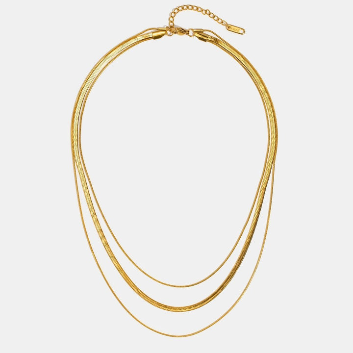 Goldene Mehrschichtige Kette Halskette