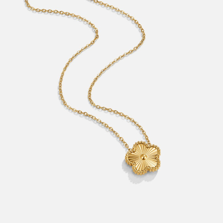 Goldenes Kleeblatt-Halsband