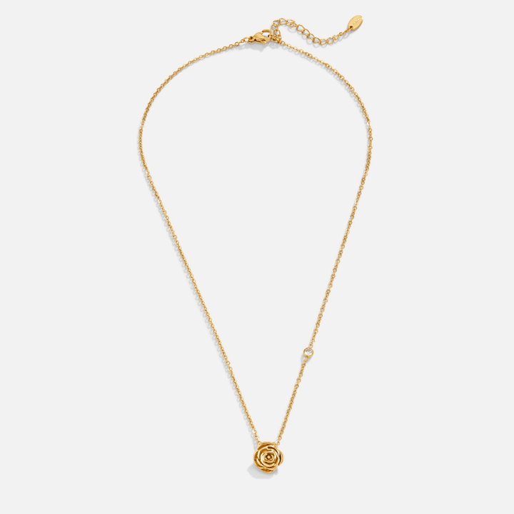 Goldene Rosen-Anhänger-Halskette