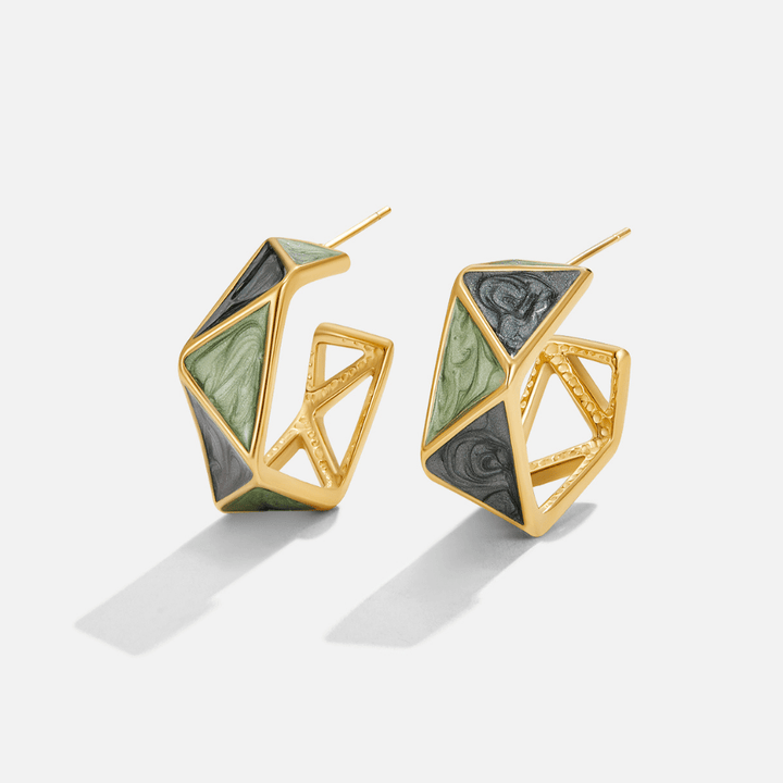 Grüne Atlantis Creolen