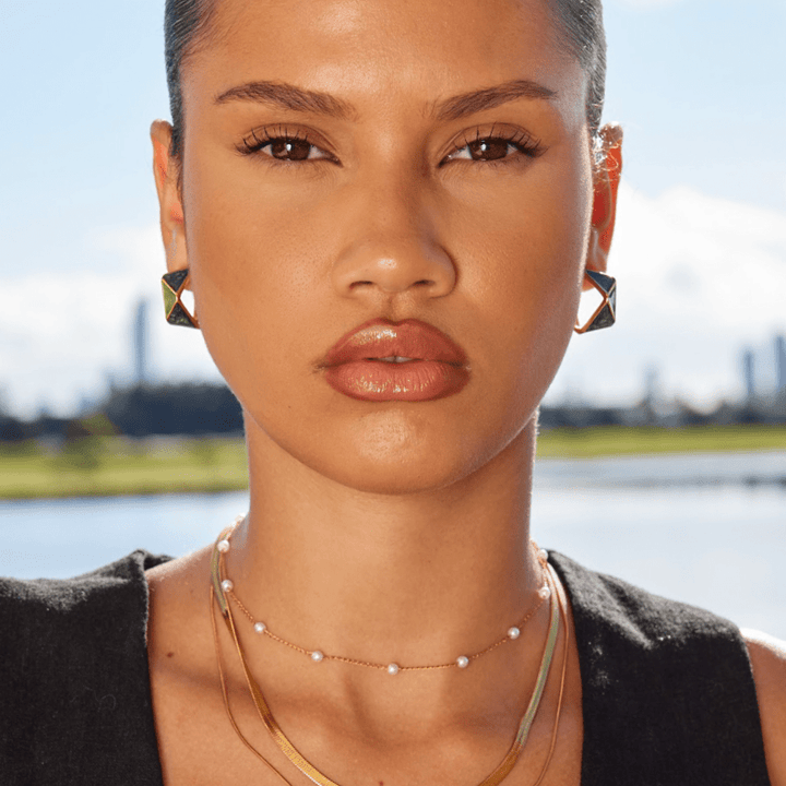 Grüne Atlantis Creolen