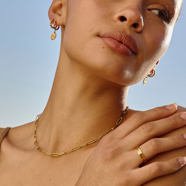 Paperclip Toggle Halskette