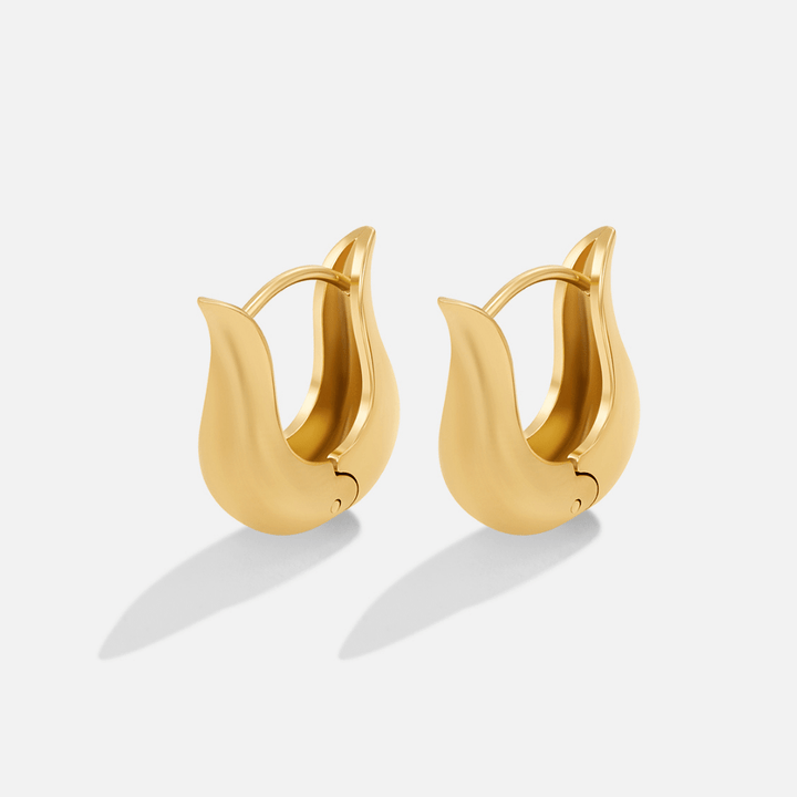 Harper Goldene Hoop-Ohringe