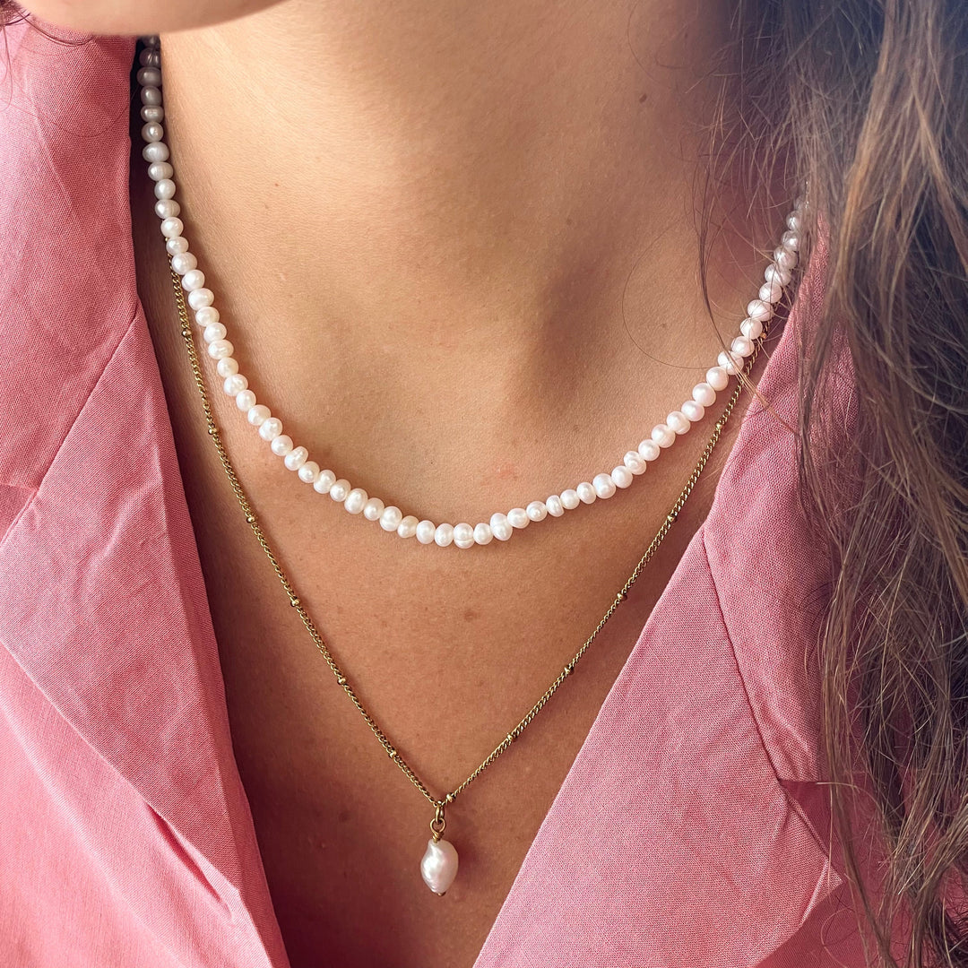 Mini Süßwasserperlen Choker