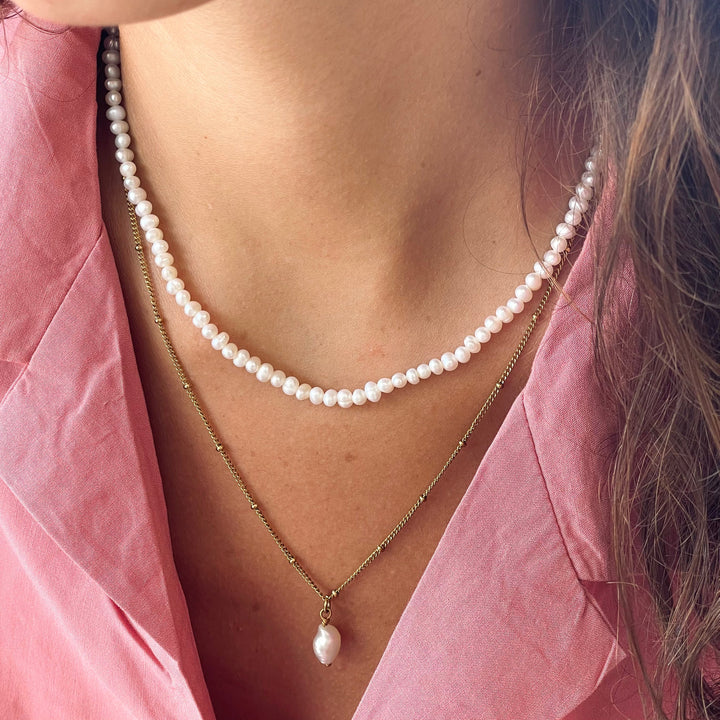 Mini Süßwasserperlen Choker