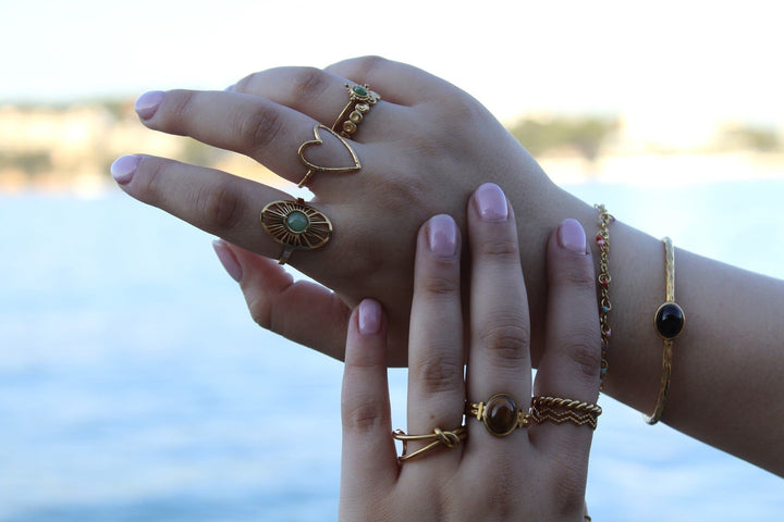 Lovers - Ring - Edelstahl - Verstellbar