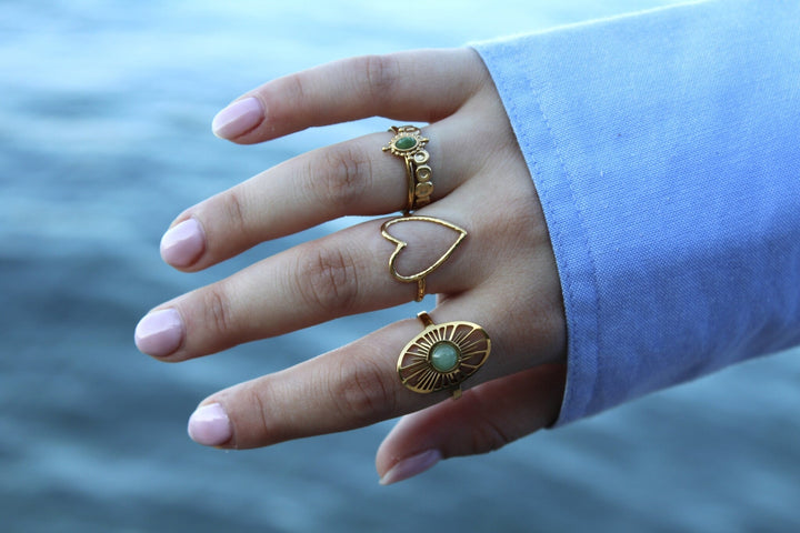 Lovers - Ring - Edelstahl - Verstellbar